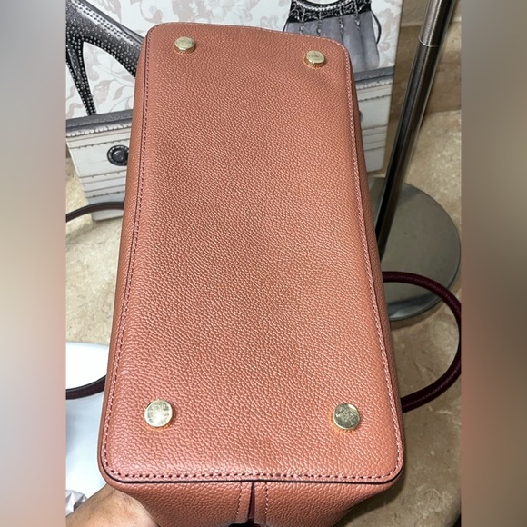 Kate Spade MARGAUX Large Satchel bag, Pink/Burgundy, Leather - Picture 10 of 11